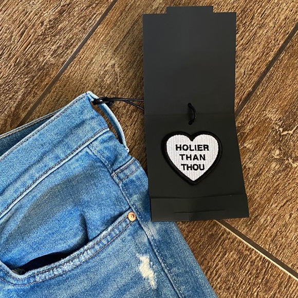 NWT MOTHER The Ankle Insider Chew, Destroyed Bills - Picture 9 of 16